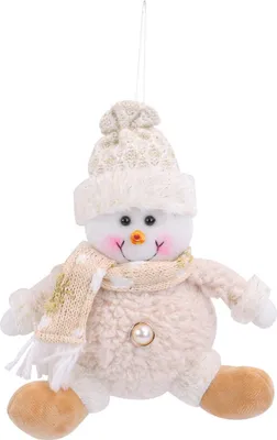 Produktbild von Weihnachtsbaum-Puppendekoration mit Umhängeband, einfach aufzuhängen, entzückender Schneemann, Weihnachtsmann, Weihnachtsbaum-Hängeornament