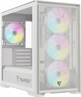 Produktbild von ATX Semi-Tower Gehäuse Tempest Stronghold  Weiß