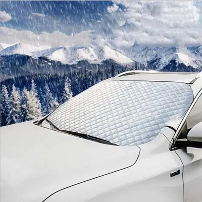 Produktbild von Auto Windschutzscheiben Abdeckung,Ultra-Dick Schutzabdeckung Schnee EIS Frost Staub Wasserbeständig UV, für SUV LKW Auto Groß Oder Klein(147 x 100cm)