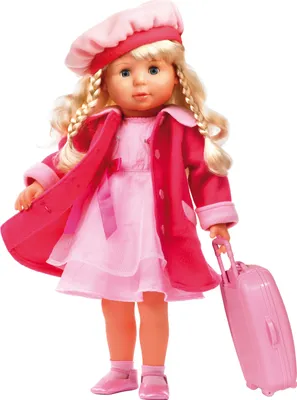 Produktbild von Bayer Design 94635AA Charlene Funktionspuppe mit Haaren 46 cm, spricht und singt, mit Zubehör, in Mailerbox