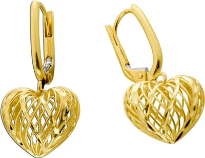 Produktbild von Herz Ohrhänger Ohrringe Gelbgold 585 14 Karat