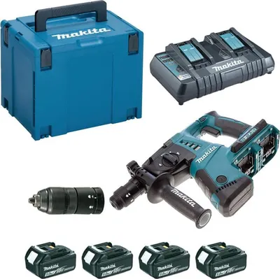 Image de Perforateur burineur 36V SDS-Plus (4x5,0 Ah) en MAKPAC - MAKITA DHR264PT4J