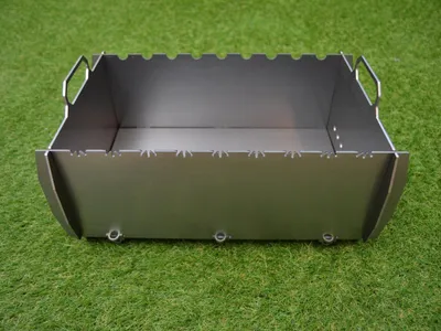 Produktbild von Schaschlik Grill, Mangal, Camping & Angler Grill "Rybak" aus 3 mm Stahl (ST37)