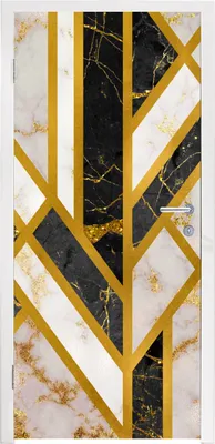 Produktbild von MuchoWow® Türtapete Selbstklebende Türfolie Marmor - Gold - Glitzer - Luxus 85x205 cm Türposter Türaufkleber Klebefolie Türklebefolie - Türverzierung - Türen Dekoration - Plakaten