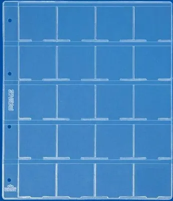 Produktbild von PRINZ 2091 Plastikblatt für 20 Münzklappen/per 5 St.