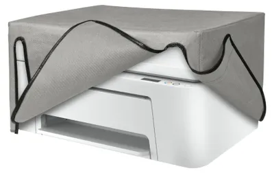 Produktbild von kwmobile Cover kompatibel mit HP DeskJet 4120e / DeskJet 4155e / 4220e - Tasche Hülle Drucker - Staubschutzhülle Schutzhaube Schutzhülle - Hellgrau