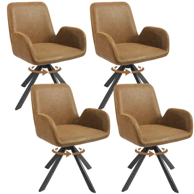 Image de HOMAVO Chaises de salle à manger (lot de 4) | Chaise de salle à manger, chaise de bureau, tabouret, chaise de bureau