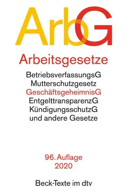 Produktbild von Arbeitsgesetze ArbG