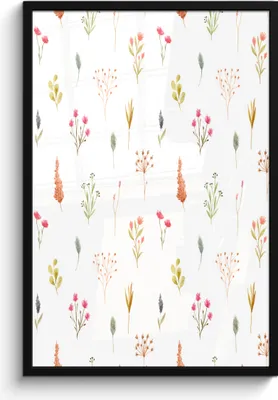 Produktbild von MuchoWow® MuchoWow® Gerahmtes Poster Blumen - Pflanzen - Collage 60x90 cm - Poster mit zchwarzem Bilderrahmen - Kunst