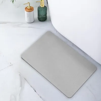 Obrázok produktu pre Kúpeľňová predložka 45 x 35 cm, kremelinový kameň, protišmyková, rýchloschnúca, do kúpeľne