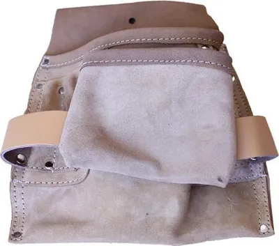 Produktbild von Werkzeugtasche Spaltleder, 8 Taschen, 2 Hammerschlaufen