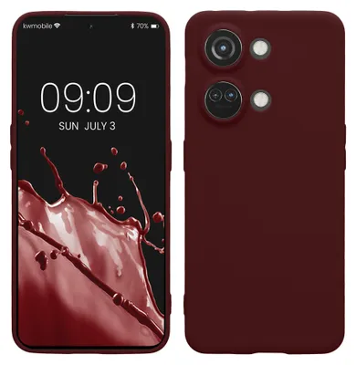 Produktbild von kwmobile Handyhülle für OnePlus Nord 3 5G Hülle - weiches Handy Silikon Case - Schutzhülle Cover - Tawny Red