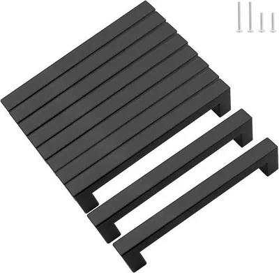 Productafbeelding van Famanu meubelgrepen, 10 stuks - zwart - 128 mm