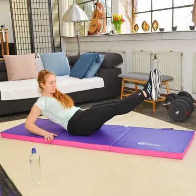 Produktbild von Faltbare Gymnastikmatte 180 x 60 cm - Dicke 5 cm Weiche Bodenmatte für Kinder und Erwachsene - Ideal für Gymnastik, Yoga und Kampfsport