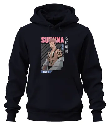 Zdjęcie produktu dla Sukuna Jujutsu Kaisen Otaku Anime Aesthetics Demon Gift Vintage Uni Bluza z kapturem, Granatowy, S