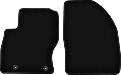 Image de Wielganizator Tapis avant de sol velours sur-mesure pour Ford Focus MK2 (2004-2011, kombi, berline, hatchback) noir, jeu 2 pièces, fixations