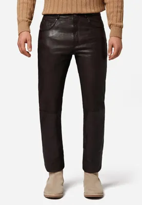 Produktbild von Herren Lederhose Lederjeans Ricano TRANT PANT – Braun / 34