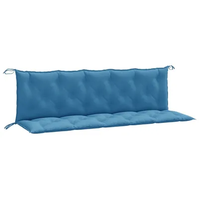 Produktbild von vidaXL Gartenbank-Auflagen 2 Stk. Melange Blau 180x50x7 cm Stoff