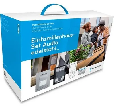 Productafbeelding van Busch-Jaeger 83004/1-SV Set voor eengezinswoning, audio, roestvrij staal