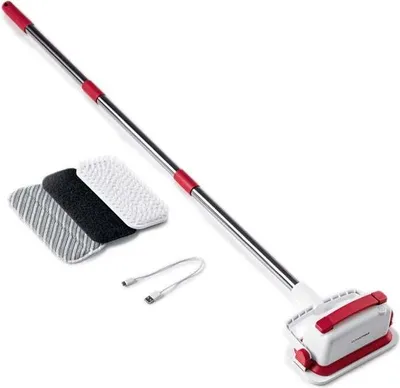 Produktbild von CLEANmaxx Akku-Scheuerbürste - weiß/rot