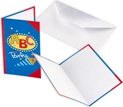 Produktbild von Einladungen Schulstartparty ABC