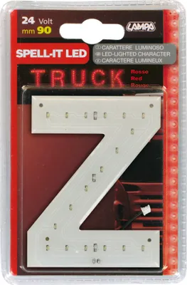 Immagine prodotto di Lettera adesiva Lampa LED Lampa Led, 90 mm, 24V - Rosso - Z