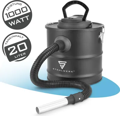 Produktbild von STAHLWERK Aschesauger 20L 1000W Kaminsauger Ofensauger für Grill Ofen Kamin