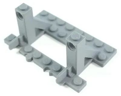 Produktbild von Trixbrix Prellbock, Gleisendstück – Schienen kompatibel mit LEGO® City Eisenbahn und Zug, Zubehör für Klemmbausteine