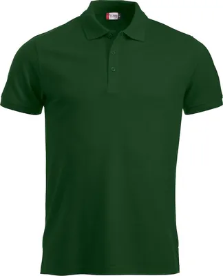 Produktbild von Poloshirt Manhattan mit Rippenbündchen, Jacquard-Kragen und 3 Ton-in-Ton-Knöpfen