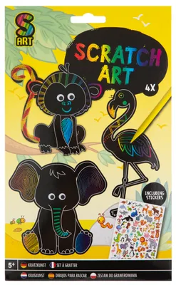 Obrázek produktu pro Scratch Art Animals
