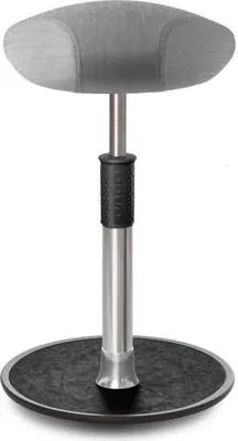 Produktbild von Sitz- Stehhocker Free Tall Triangel kvadrat Remix Hellgrau Chrom /schwarz.