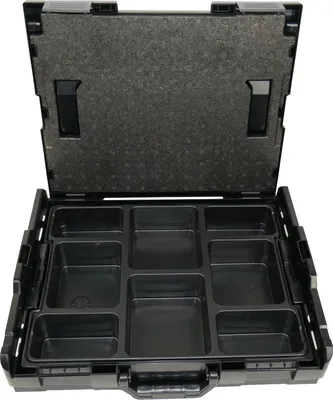 Produktbild von BS Systems L-Boxx 102 schwarz inkl. Kleinteileeinsatz 8 Fächer