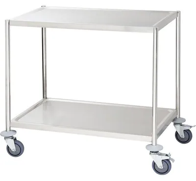 Produktbild von Servierwagen mit zwei Borden von 800x500 mm, ohne Griff
