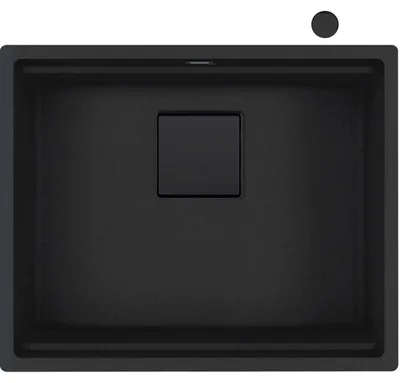 Immagine prodotto di Franke lavello sottopiano Kubus 2 KNG 110-52 Fragranit Nero Opaco - Collezione Nero