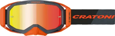 Imagen del producto de Gafas de montaña Cratoni MTB Brille C-Revel Pro, color antracita/naranja, lente ámbar, efecto espejo