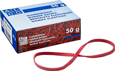 Produktbild von Alco Gummiring Naturkautschuk Ø 50 mm rot 50 g