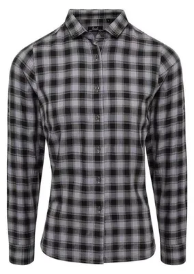 Produktbild von Premier - "Mulligan" Hemd für Damen Langärmlig LT2712 (XS) (Stahl/Kühles Grau)