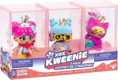 Zdjęcie produktu dla Lalki Kweenies Seria Quirky, 3 sztuki, 13 cm, Unikalne wykończenia