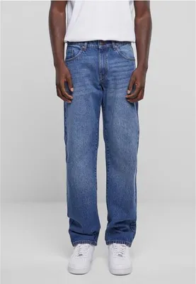 Produktbild von Urban Classics - Herren Heavy Ounce Straight Fit Jeans - NEW MID BLUE WASHED - W38