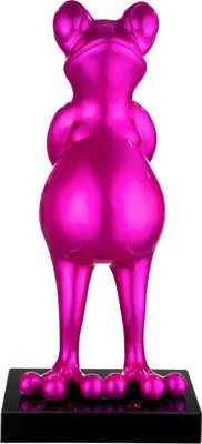 Produktbild von Casablanca by Gilde Dekofigur Skulptur Frosch Frog pink metallic H. 68 cm,52361
