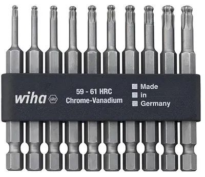 Produktbild von Wiha Professional-Bits TORX®-Kugelkopf in kompakter Bitleiste, 10-tlg. (7045BE 9570)