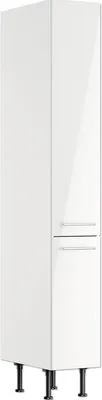 Produktbild von Optifit Apothekerschrank Rurik986 BxTxH 30 x 58,4 x 211,8 cm weiß glänzend zerlegt KFRU HFZ306-8E+