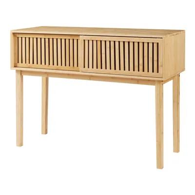 Zdjęcie produktu dla Konsola do przedpokoju stolik bambusowy toaletka 110 cm