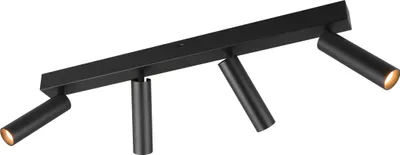 Image de TRIO-Leuchten Spot de plafond AMBALA 4-flamme LHT 65x17.50x13 cm noir Projecteur