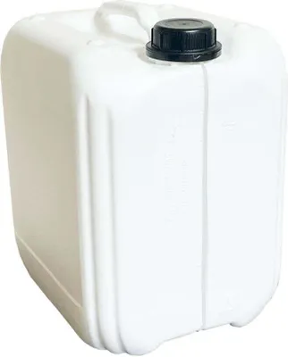 membraclean jerrycan, waterkan 10 liter DIN 45 PE-HD, UN-goedkeuring, weiß