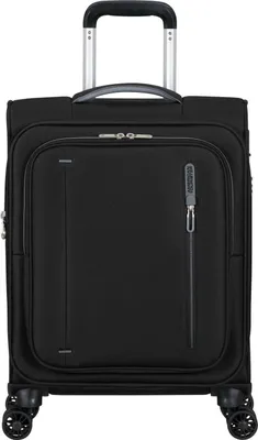 Produktbild von American Tourister Trolley Cloudrider Spinner Exp. TSA Jet Black schwarz 55cm