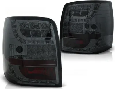 Image de Feux arrière à LED adaptés à la VW Passat 3BG Variant, année de construction 2000-2005, teinte fumée, avec clignotants à LED