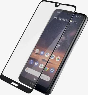 Produktbild von PanzerGlass Edge to Edge Nokia 3.2 Gehärtetes Glas Displayschutz - Hüllenfreundlich - Schwarz