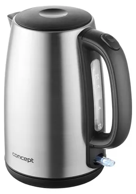 Obrázok produktu pre Concept RK3260, 1,7 L, 2200 W, Nerezová oceľ, Nerezová oceľ, Indikátor úrovne vody, Bezšnúrový