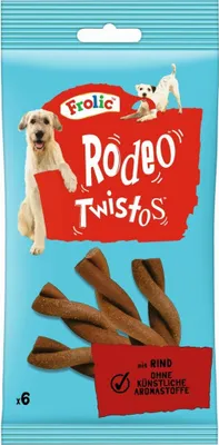 Produktbild von Frolic Rodeo mit Rind, Snacks, Hund, Adult, Rind, 105 g